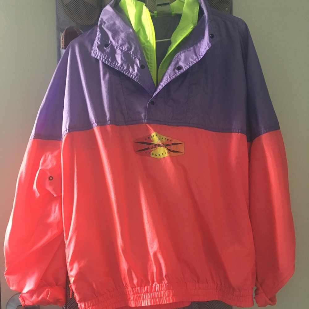 Vintage Neon Windbreaker